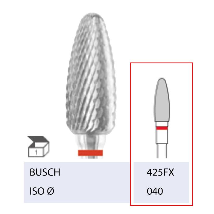 °BUSCH® Fraise en carbure - Denture croisée fine