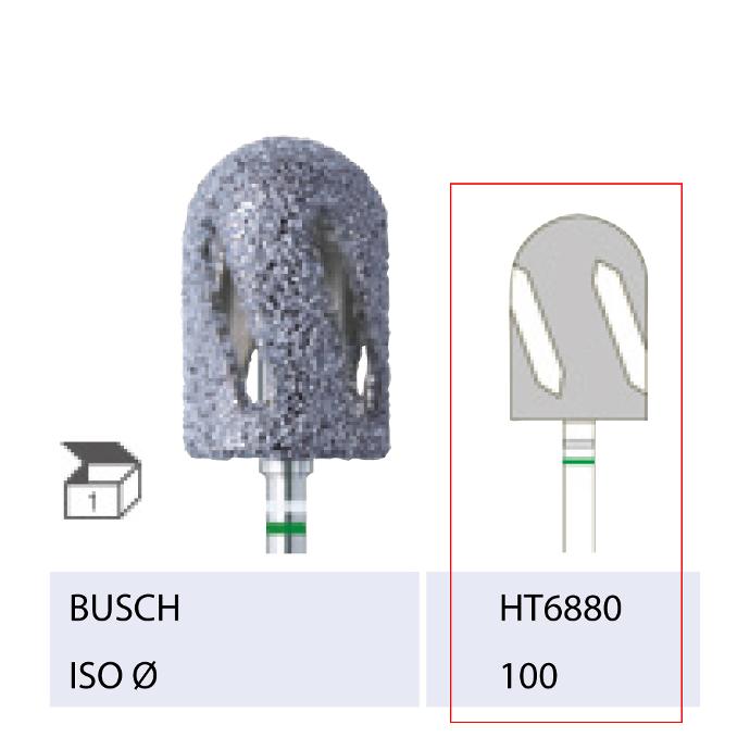 °BUSCH® Fraise en diamant et céramique - Gros grain (Hybrid twister)