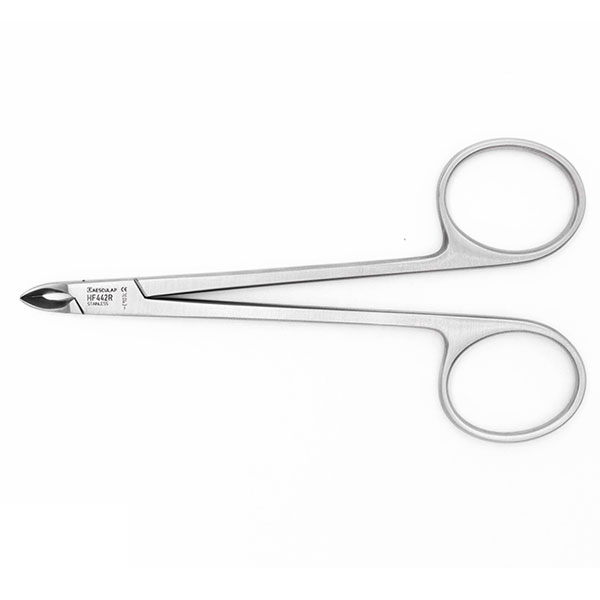 [1HF442R] AESCULAP® Pince à cuticules - bec convexe (5 mm)