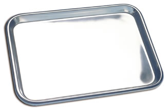 AMG® Stainless Steel Flat Tray (15,2'' x 10,6'' x ¾'') Large