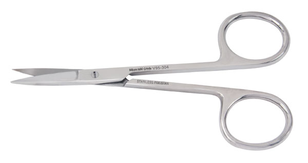 [1V95-304SS] MILTEX® VANTAGE® Ciseaux droits Iris (4½ pouces) à bouts pointus