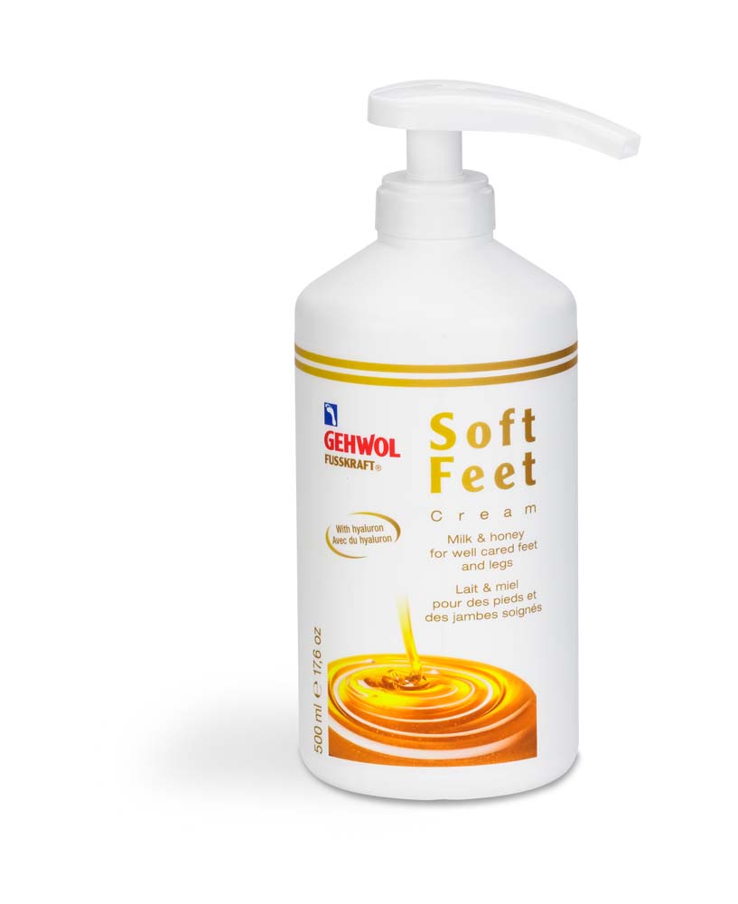 [GEP161241101] GEHWOL® FUSSKRAFT® Soft Feet Cream Milk & Honey with dispenser 500 ml