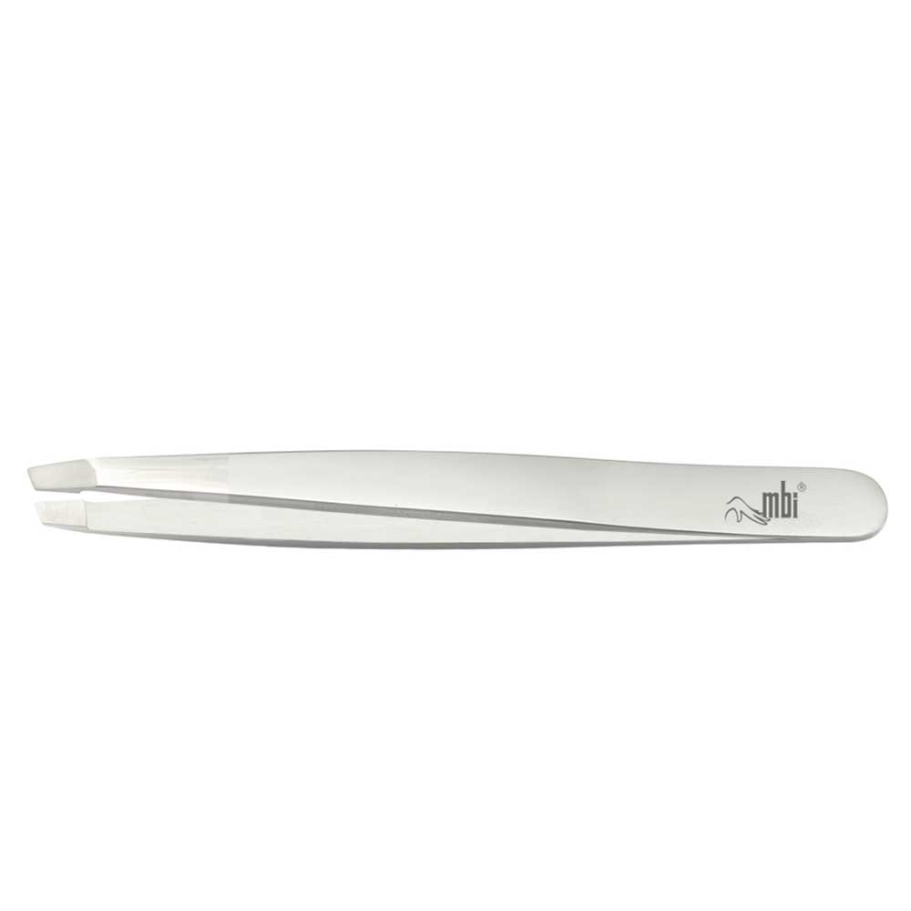 MBI Eyebrow tweezer slanted 4''