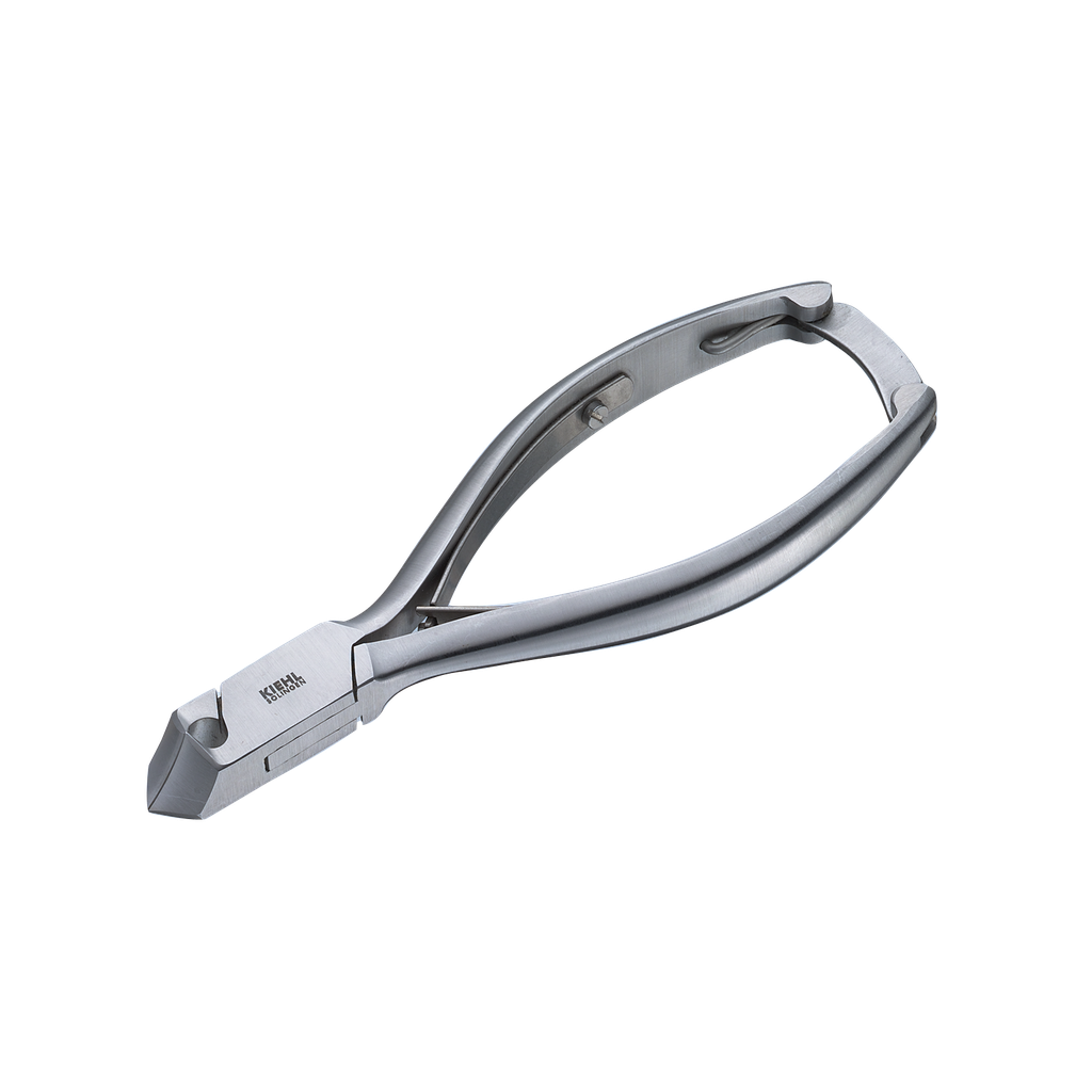[130421-13CM] KIEHL® Pinces à ongles à double ressort - mors obliques courts