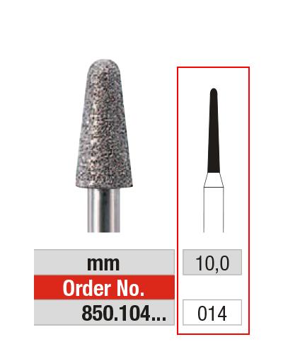 EDENTA® Fraise aiguille en diamant - Grain moyen