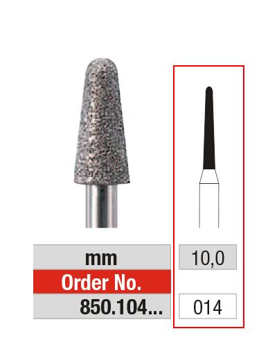 EDENTA® Needle shaped diamond bur - Medium grit