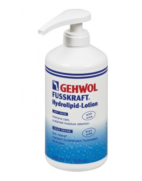 GEHWOL® FUSSKRAFT® Lotion hydrolipidique - peau sèche (avec pompe) 500 ml