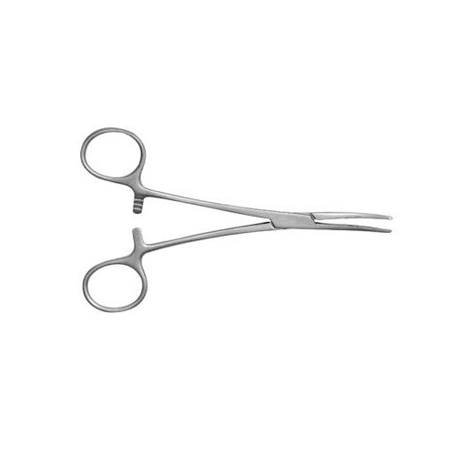 ALMEDIC® Curved forceps Kelly in stainless steel 5 1/2 "