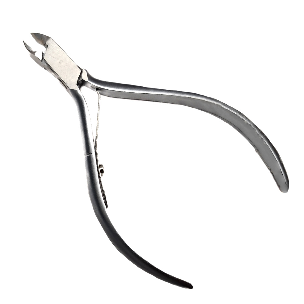 Cuticle pliers 10.5 cm stainless steel with spout 5 mm