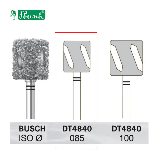 [2DT4840085] BUSCH® Fraise en diamant - Grain méga gros (DiaTWISTER)