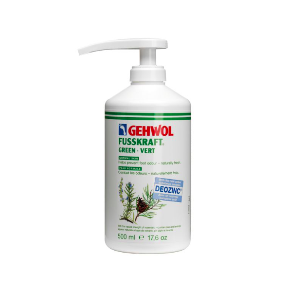 GEHWOL® FUSSKRAFT® Vert - peau normale (avec pompe) 500 ml