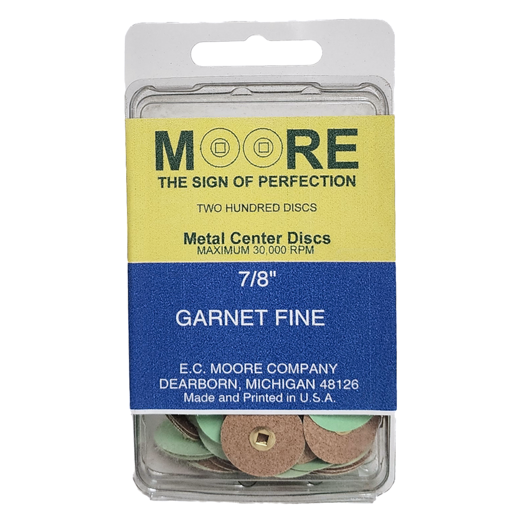 [78GFBB] MOORE'S Disques Garnet 7/8 SNAP-ON - Fin (200)