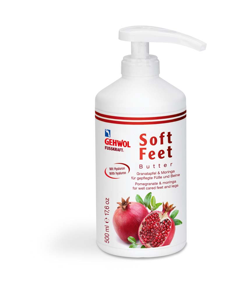 [GE101291100] GEHWOL® FUSSKRAFT® Soft Feet Butter professional, pomegranate & moringa 500ml