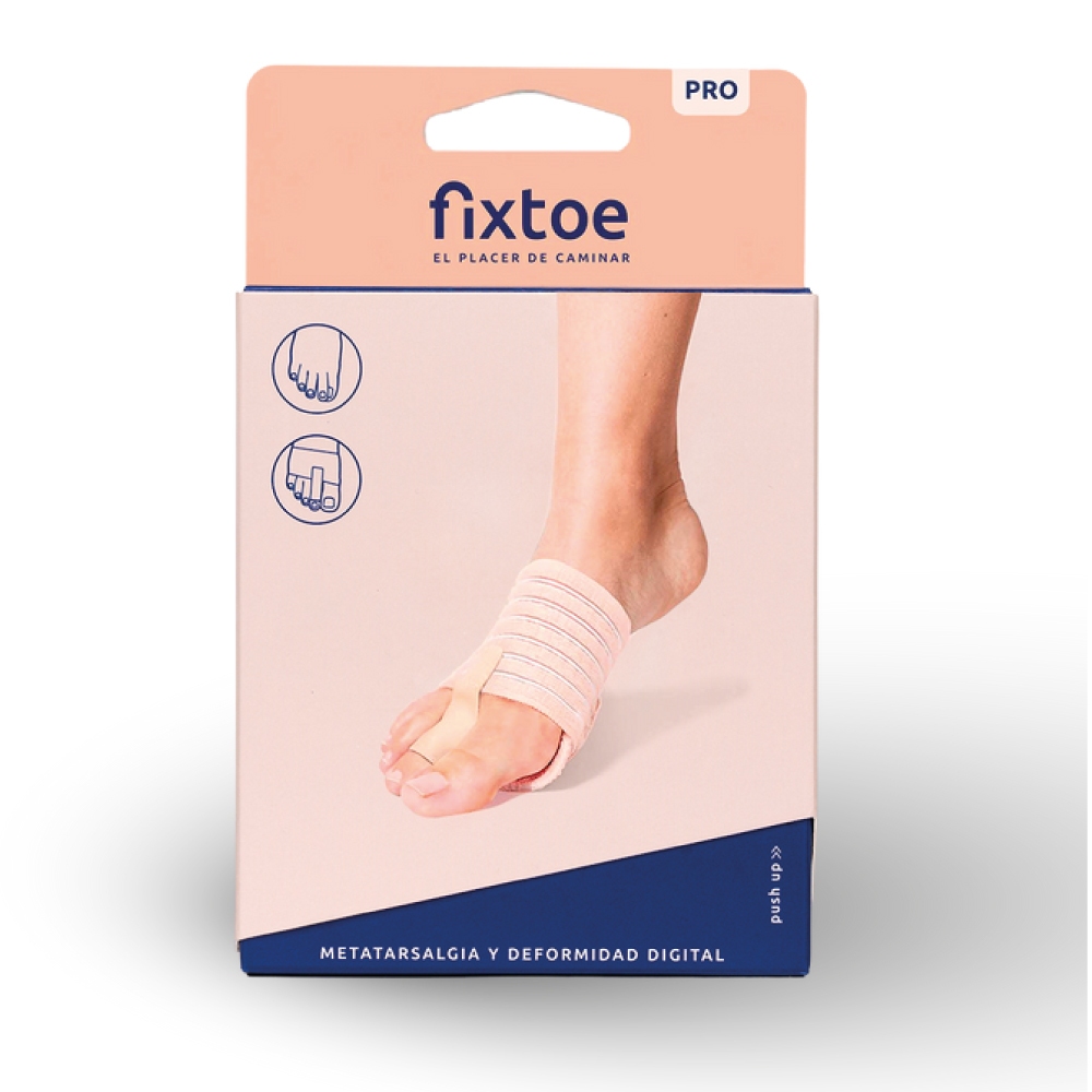 [FXTOPRO-BEIGE] FIXTOE PRO - Protector and straightener for toe deformities - Single size - Beige