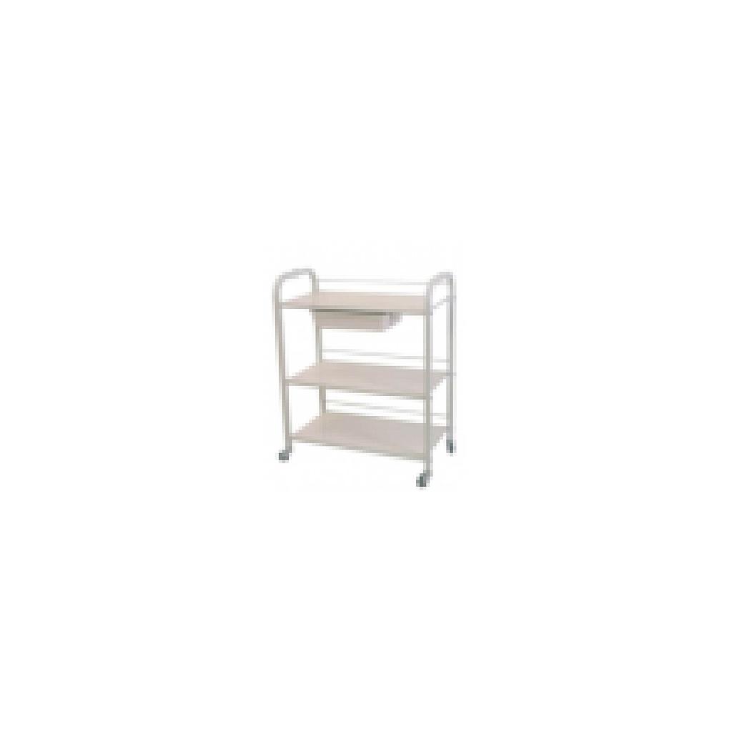 [ESD-514A] Chariot 3 étages avec tiroir -  29" X 15" X 35"