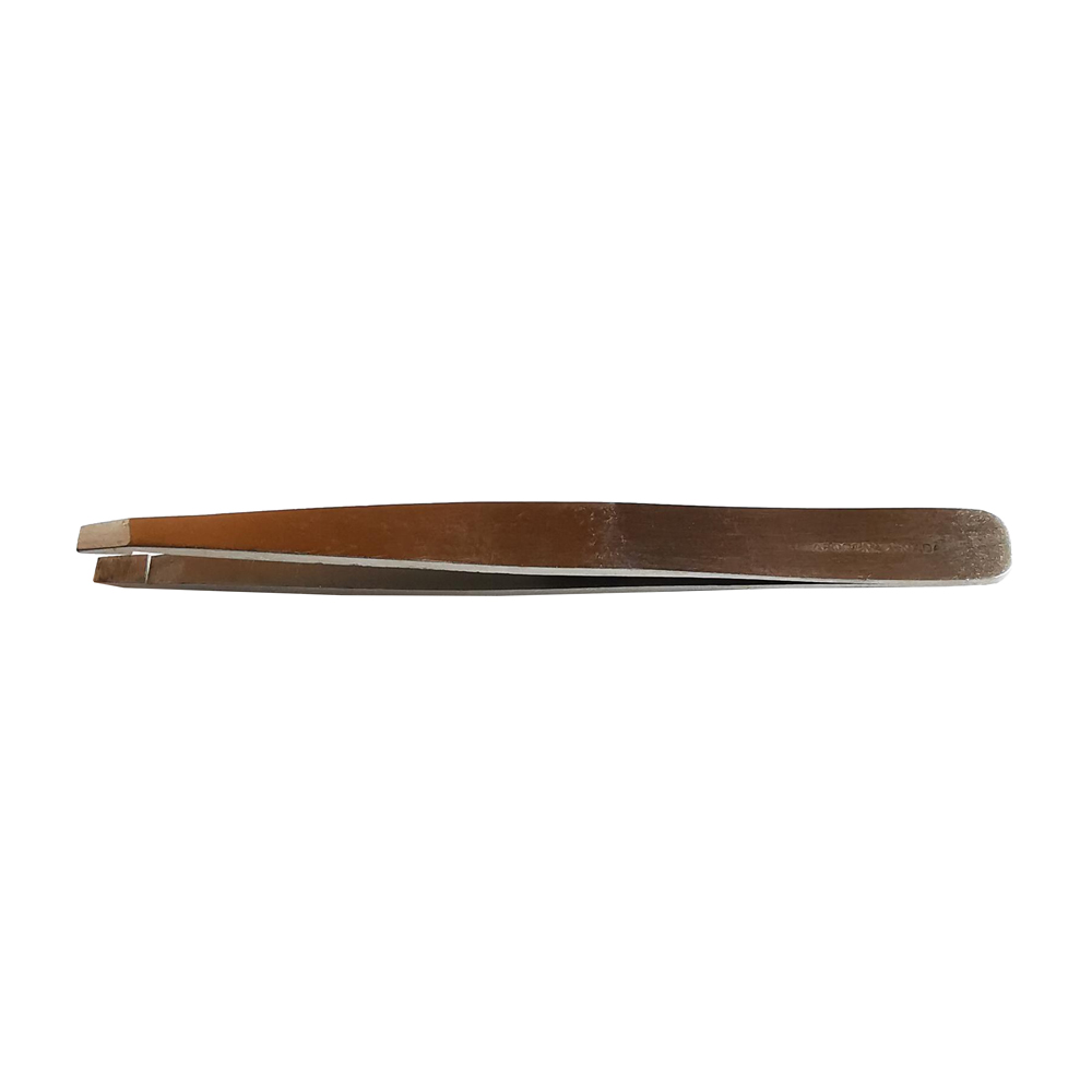 [6MO1139] Stainless steel tweezers - 10 cm - straight tip