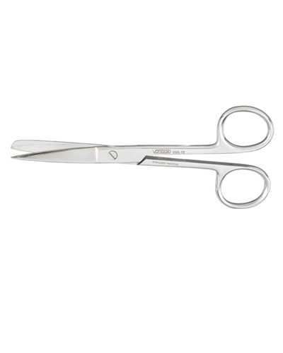 [1V95-16SB] MILTEX® VANTAGE® Straight Scissor (5½'') Sharp/Blunt Tip