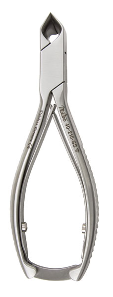 [140215SS] *MILTEX® Pince à ongles à double ressort (5½ pouces ) Mors concaves et obliques