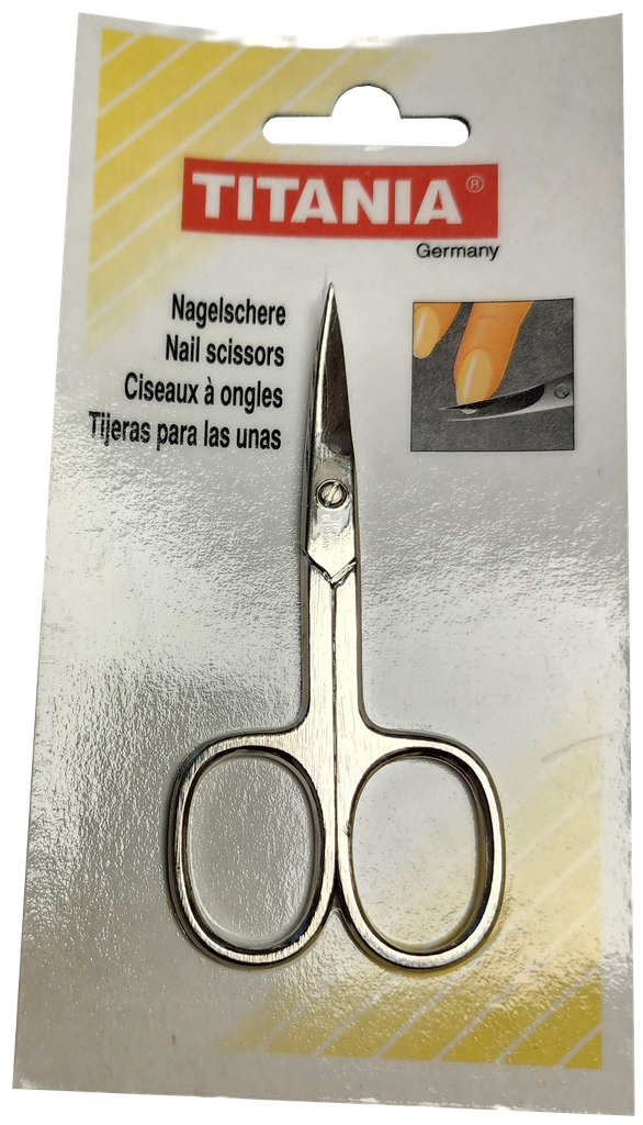 [61050-13N] TITANIA® Nail scissor - Curved