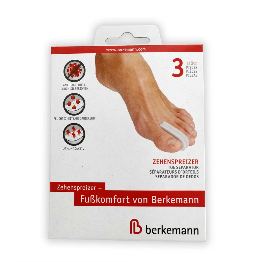 BERKEMANN 2 density foam toe separator 3 Moyen Groupe Apocom