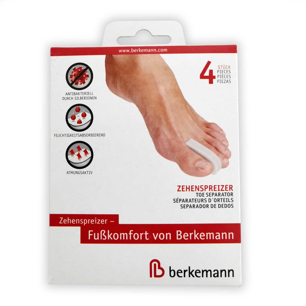 [78130P] BERKEMANN® 2-Density Foam Toe Separator (4) - Small