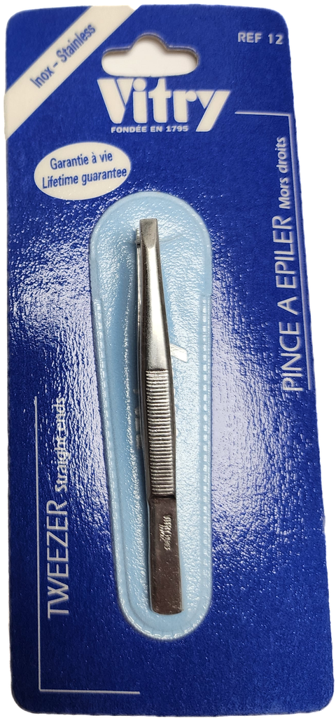 [612] VITRY® Tweezer - Straight ends - Stainless