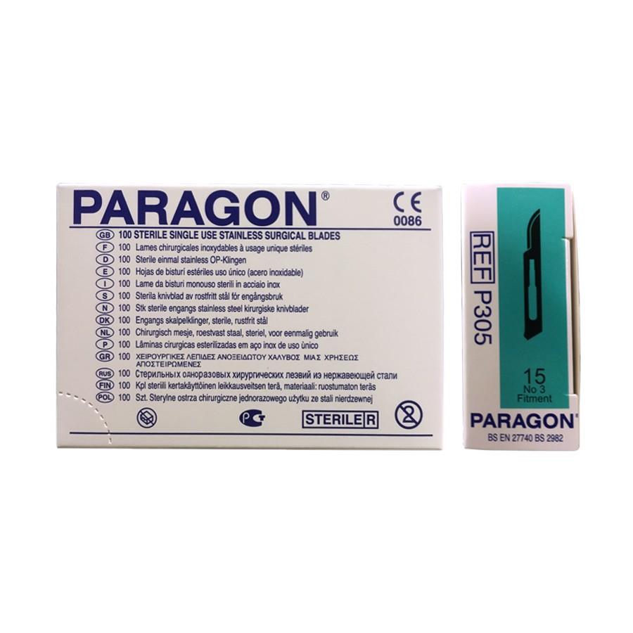 [12015] PARAGON® Lames stériles en acier inoxydable (100 ) #15 