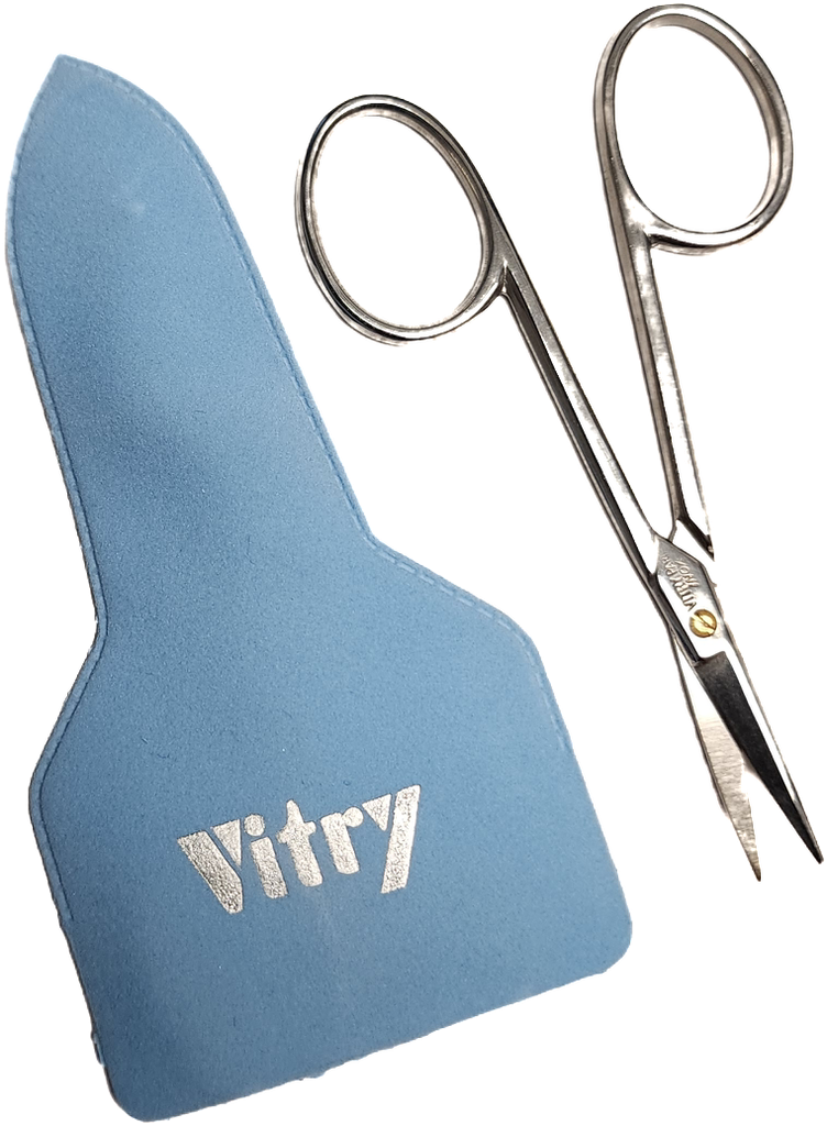 [610] VITRY® Cuticle Scissors - Curved blades - Stainless