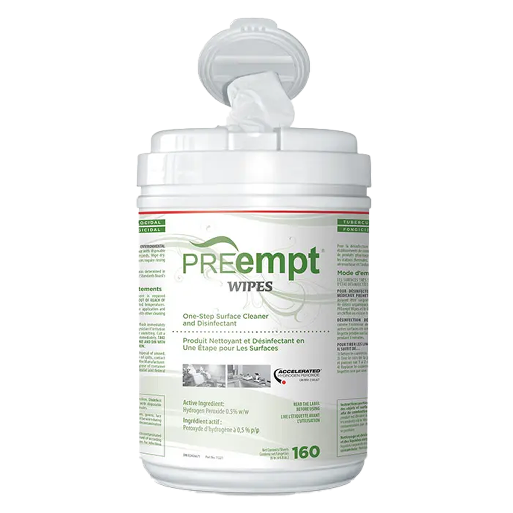 [42043] PREempt® Disinfectant Wipes (160) 6"x6.8" (Accel TB)