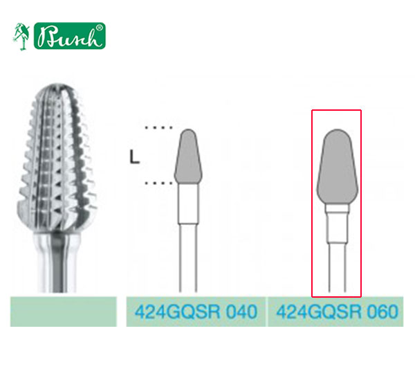 [2424GQSR060] *BUSCH® Fraise en carbure de tungstène - Denture GQSR