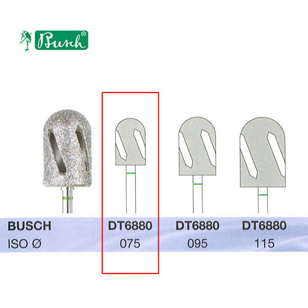 [2DT6880075] BUSCH® Diamond Bur - Coarse grit (DiaTWISTER)