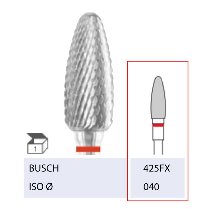 [2425FX040] BUSCH® Carbide Bur - Fine double cut