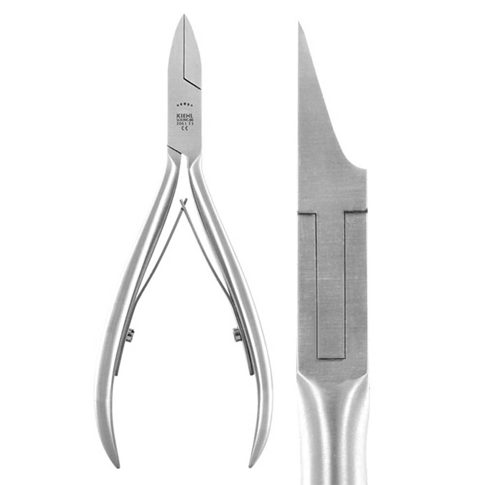 [13071-13CM] KIEHL® Stainless steel nail pliers (13 cm) with very long strong straight jaws 