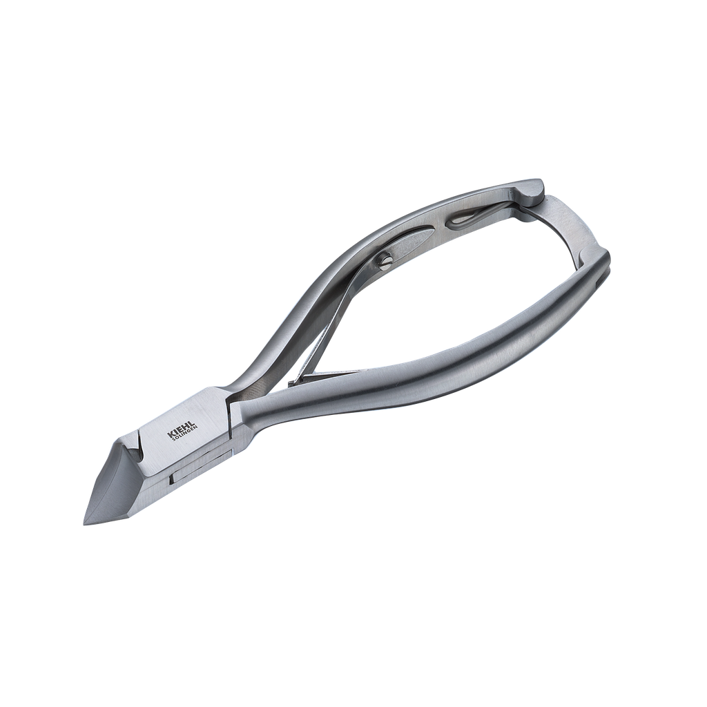 [13042-14CM INOX.] KIEHL® Pince à ongles à double ressort - mors obliques doubles