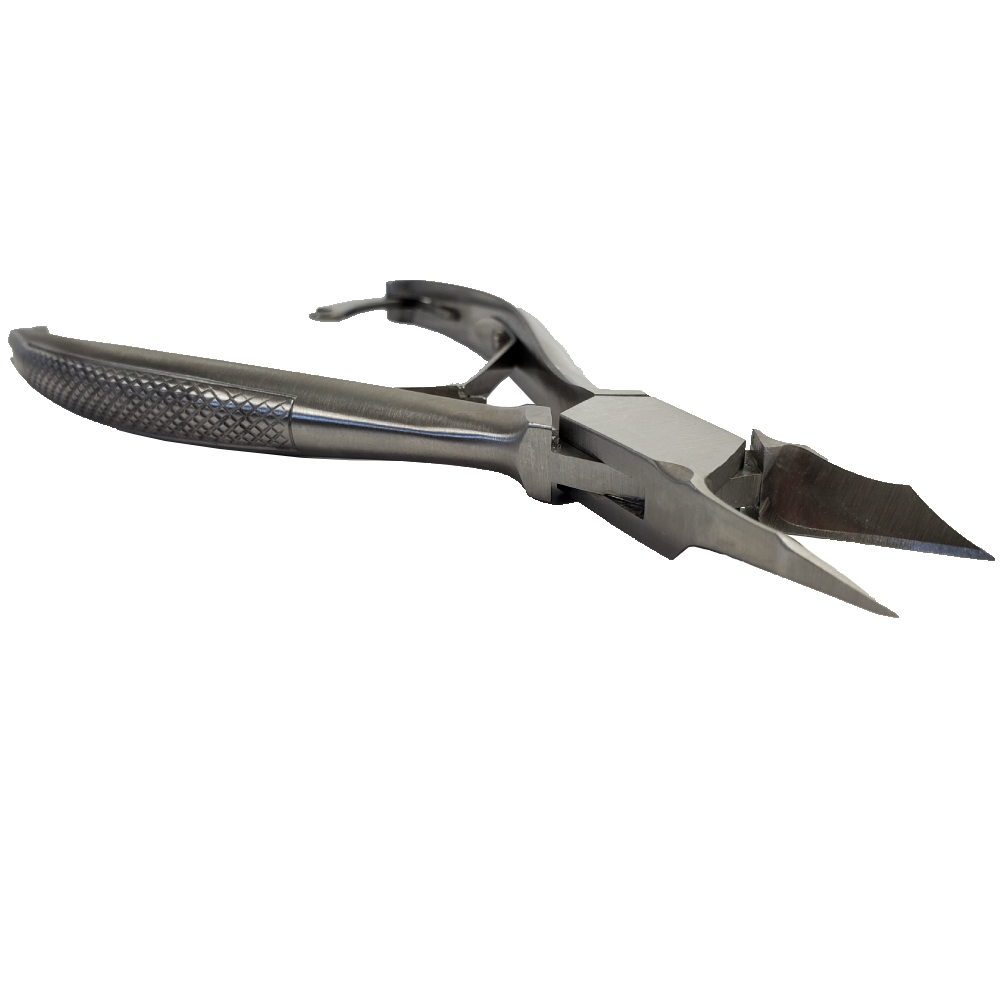 [13086-14CM INOX] KIEHL® Pince à ongles à double ressort - mors droit effilé