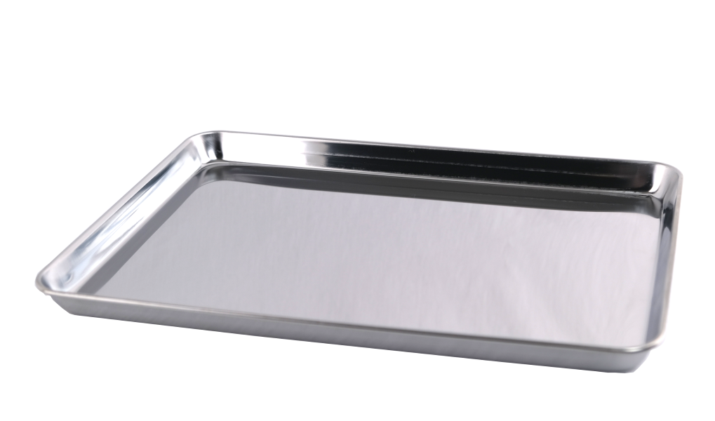 [190-3820 - 23811] ALMEDIC® Stainless Steel Flat Tray (11'' x 7½'' x ¾'' )