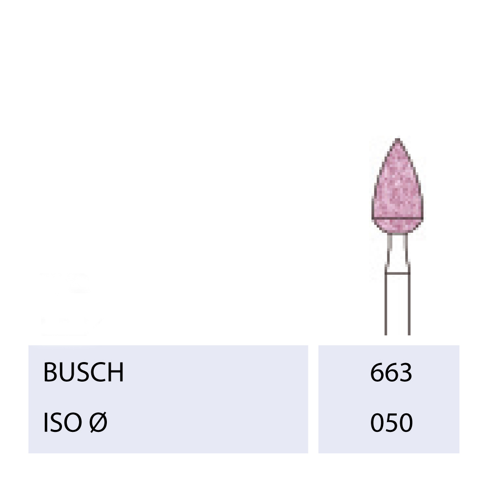[2663050] BUSCH® High-grade corundum bur (pink)