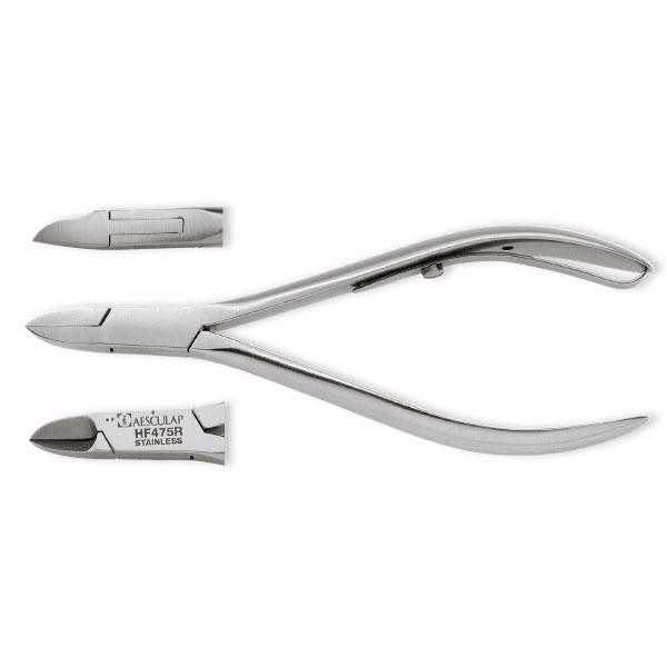 [1HF475R] AESCULAP® Simple spring nail nipper - straight jaw