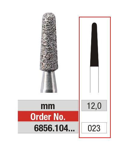 [2E6856023] EDENTA® Fine rounded conical shaped diamond bur - coarse grit
