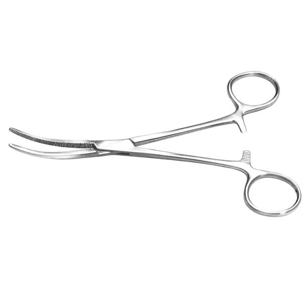 [1A12-152 - 12152] ALMEDIC® Halstead forceps curved stainless steel 5 &quot;