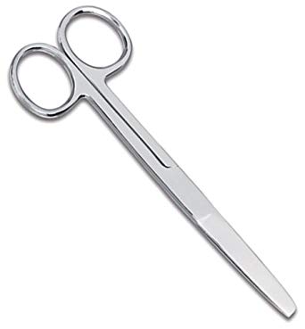 [1M04-0360 - 14360] ALMEDIC® Straight scissor 6 1/2 "Pointed / Round MAGNA