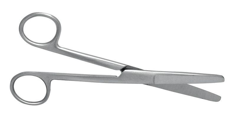 [1A8-126 - 18126] ALMEDIC® Straight scissor 6 1/2 &quot;Pointed / Round