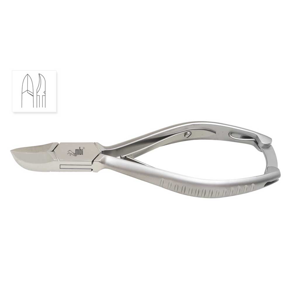 [1MBI-203] MBI® Pince à ongles à double ressort - mors concave 5½''