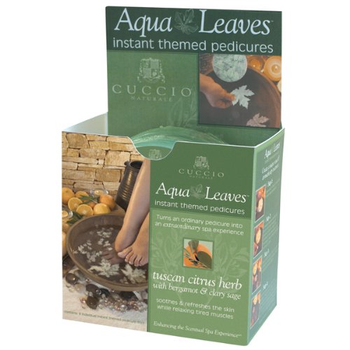 [3081-6] CUCCIO NATURALÉ Aqua leaves  (6 / box) - Tuscan citrus herb