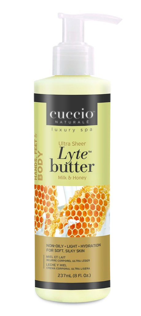 [3149] CUCCIO NATURALÉ Ultra Sheer Lyte butter - Milk & Honey 8oz