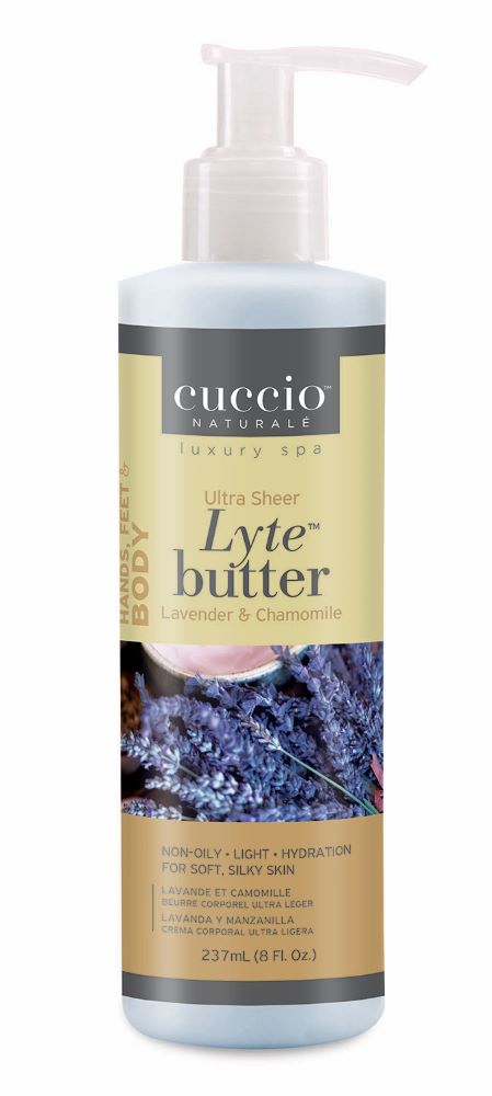 [3220] CUCCIO NATURALÉ Beurre corporel Ultra-léger - Lavande & Camomille 8oz