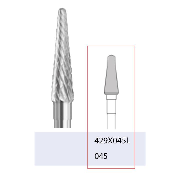 [2429X045L]  BUSCH® Cutters for left-handers - Medium double cut (L-TYP)