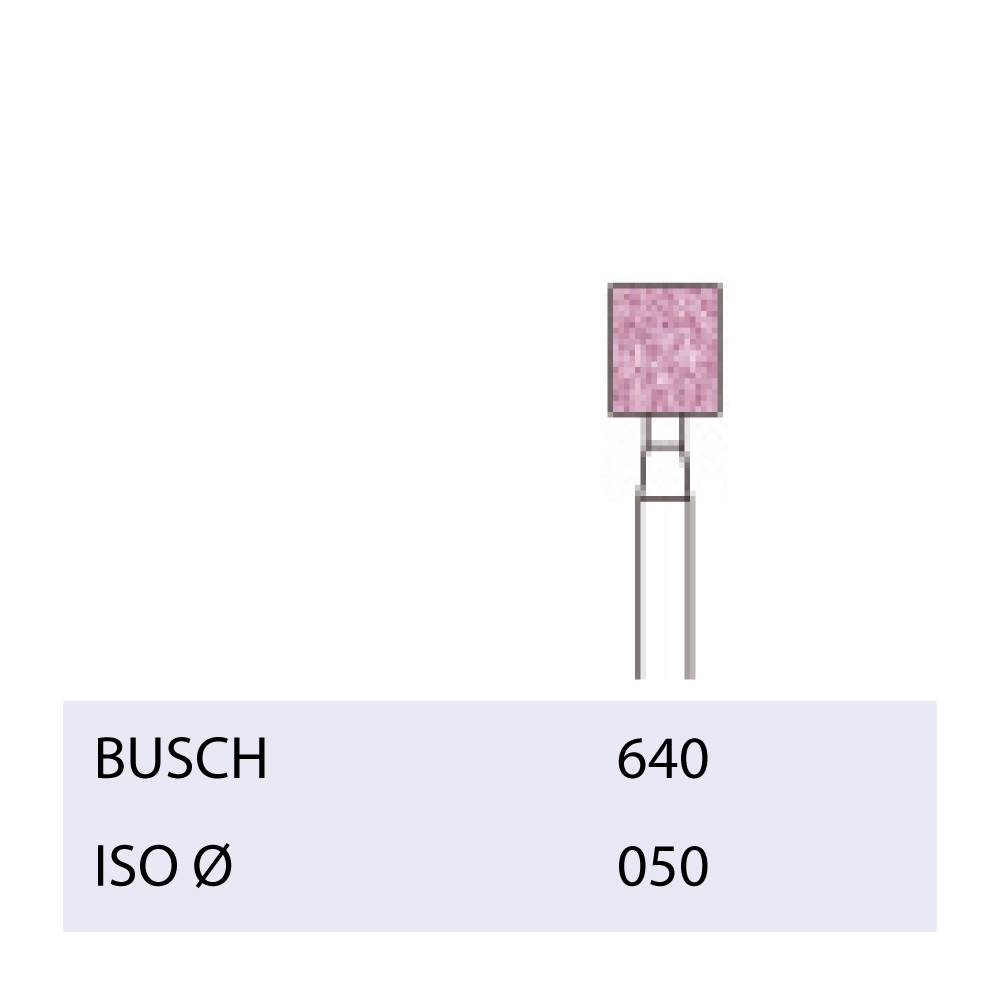 [2640050] BUSCH® High-Grade Corundum Abrasives Bur (pink)