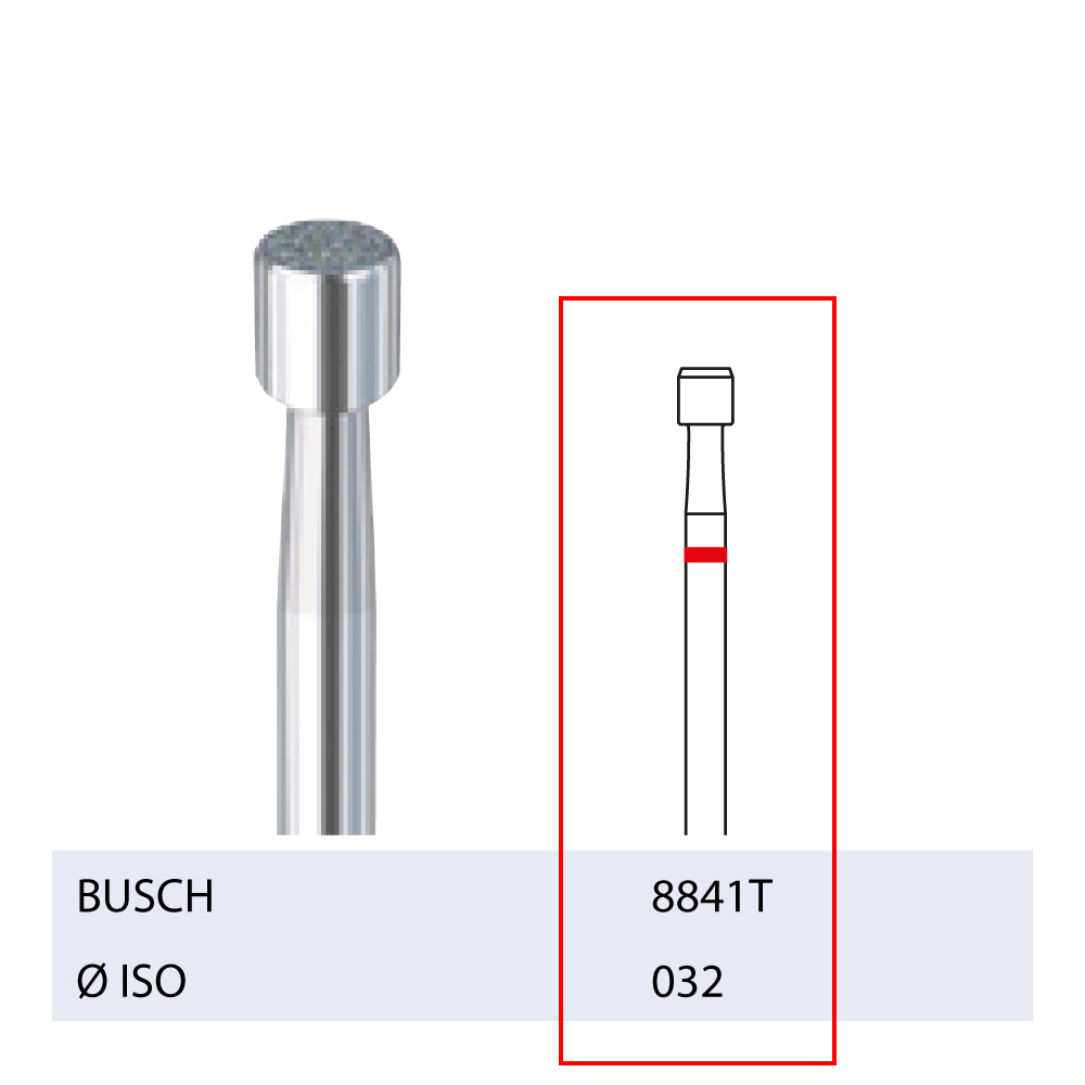 [28841T032] BUSCH® Diamond Bur - Fine Grit (Top Grip)