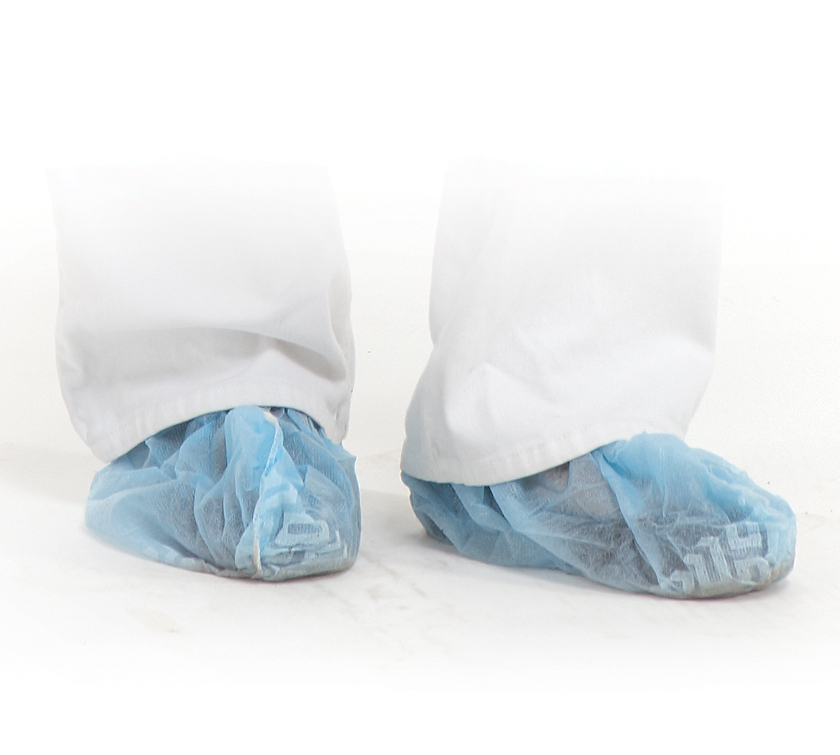 [8007] MEDICOM® SafeBasics™ Shoe Covers Non-Conductive - Non-Skid-Regular (100 un./50 pairs) Blue
